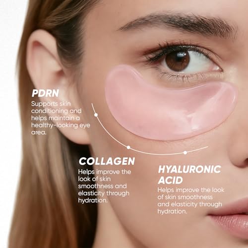 Instalift PDRN & Collagen Eye Patches, Under Eye Patches for Puffy Eyes and Dark Circles & Fine Lines, with Niacinamide, Hydrolyzed Collagen, Deep Moisturizing £¦ Soothing Eye Mask, 24 Pairs