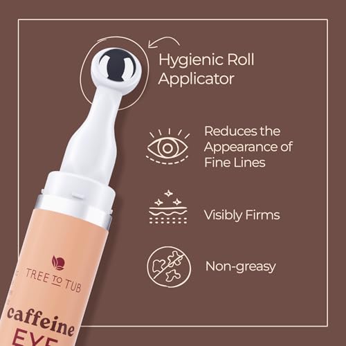 Tree To Tub Fragrance-Free Caffeine Eye Cream for Puffiness & Tired Eyes 0.5 Fl Oz