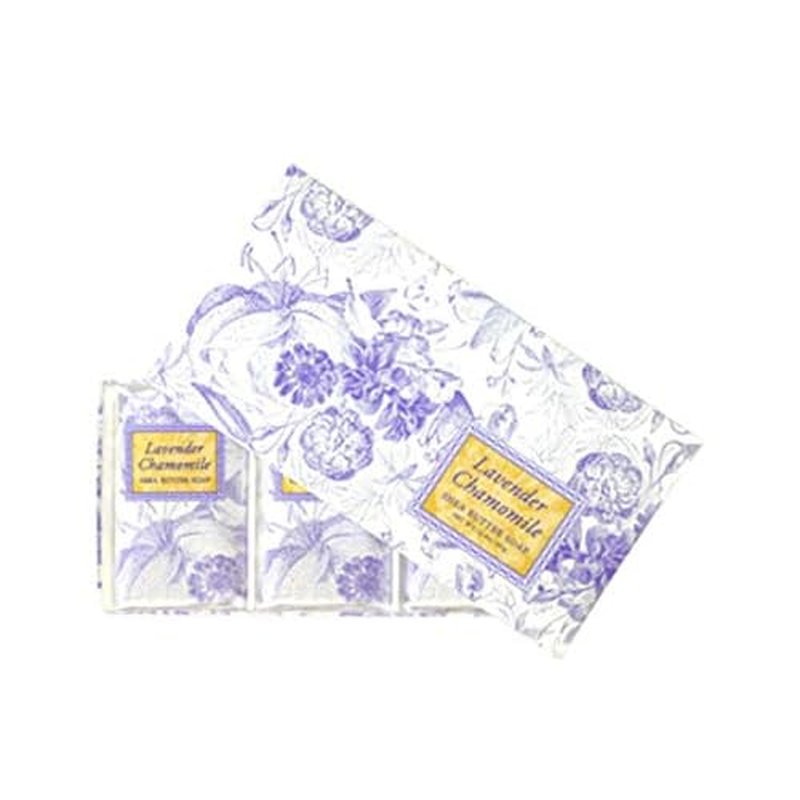 French Milled Soap Boxed Soap Set (Lavender Chamomile)