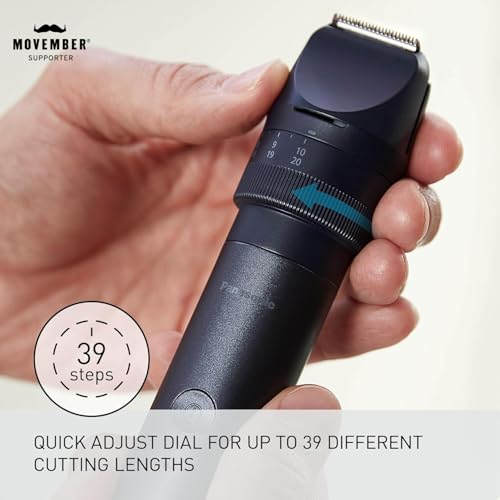 Panasonic Beard & Hair Trimmer ER-ACKN1-HB, 39 Settings, Waterproof, Precision Grooming
