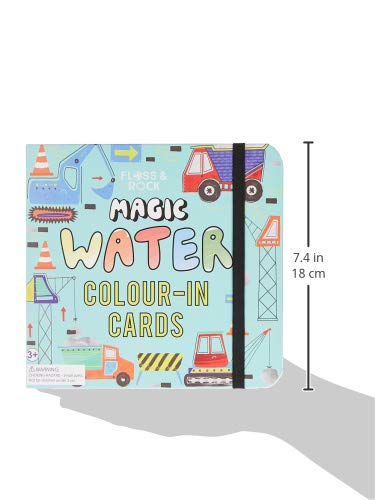 Construction Water Drawing Card Set for Kids - Reusable Water Pen Toys