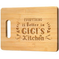 Gigi Gifts, Best Gigi Birthday Gifts from Grandkids - Unique Engraved Bamboo Cutting Board, Funny Birthday, Christmas or Mothers Day Gifts for Gigi