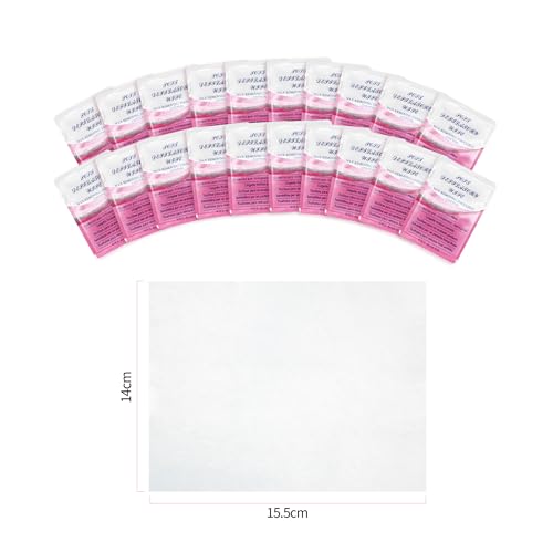 Beauty7 Post Wax Calming Oil Wipes 20 Packs Big Size Post Wax Oil Wipes for Body Leg Arm Post Waxing Cleanser After Wax Remover Removes Residue Reduces Redness Refill Pack