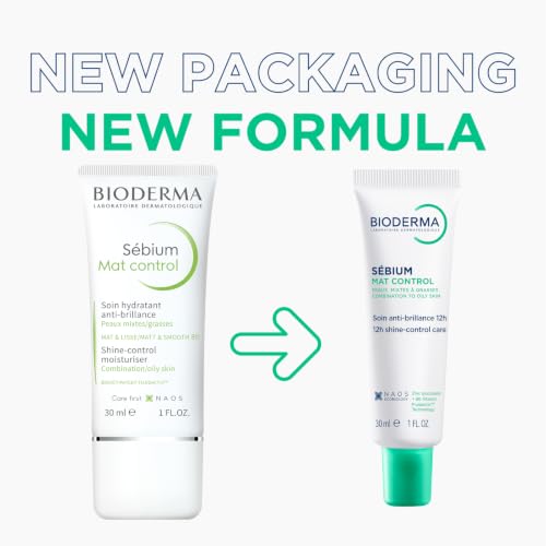 Bioderma Sebium Mat Control Mattifying Moisturizer for Oily Skin - 1 Fl Oz