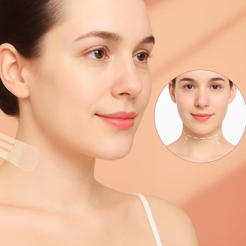 40Pcs Instant Neck Tapes for Lifting Sagging Skin, Invisible Neck Lifting Tape Ultra Thin