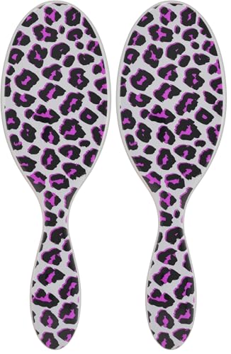 Wet Brush Original Detangler Brush Pack of 2 - Pink Leopard Safari All Hair Types