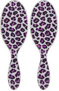 Wet Brush Original Detangler Brush Pack of 2 - Pink Leopard Safari All Hair Types