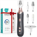 COSLUS C43 Professional Pedicure Kit Black - Electric Nail File & Grinder for Manicure & Foot Care