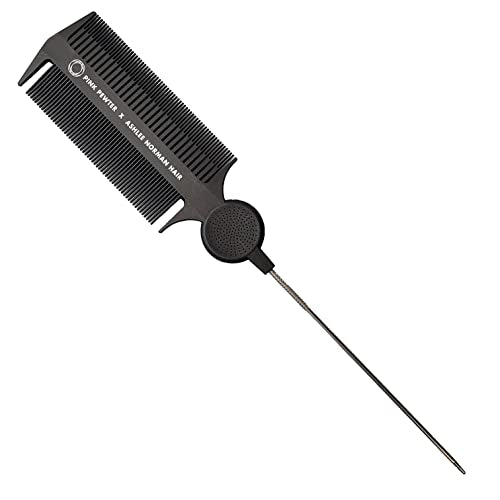 Professional Carbon Fibre Hair Styling Comb for Highlighting & Balayage - Black 11"
