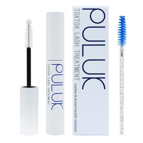 TOXTOX LASH TREATMENT 10ml & Mascara Wand 1pc, Lashes & Brows Care Solution, Eyelash Enhancing, Keratin Infused Volume Booster by HS International (Suero para Pesta?as)