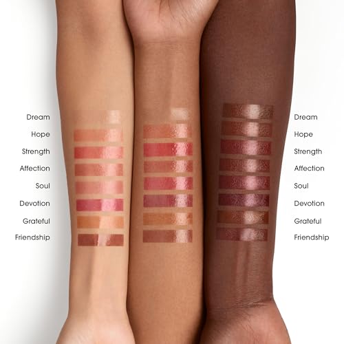 bareMinerals Dewy Lip Gloss Balm - Soul, Vegan Hydrating Lip Shine 0.1 oz