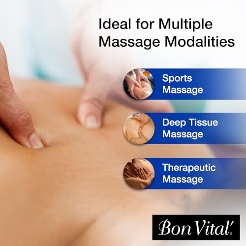 Bon Vital' 1 Gal Multi-Purpose Massage Creme with Aloe Vera - Professional Sore Muscle Relief