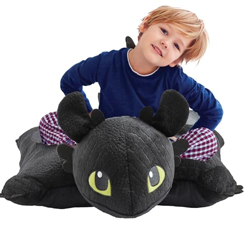 Jumbo Plush Toothless Pillow Pet - How to Train Your Dragon Toy 30"