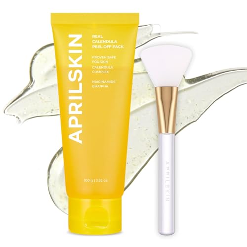 APRILSKIN Calendula Peel Off Pore-Minimizing Facial Mask with Jelly Brush