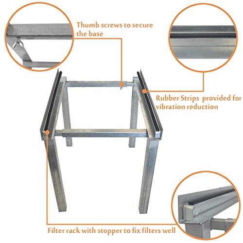 Heavy Duty Air Handler Stand for Heat Pump - Ground Support Base, Fits 16-26 Inch Units