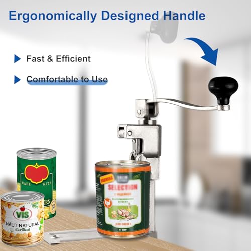 18.5-Inch Commercial Heavy Duty Can Opener - Industrial Stainless Steel Blade