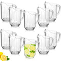 Plastic Water Pitcher 60 Oz Set of 10 - Clear Drinking Jug for Parties & Home - Classic / 10