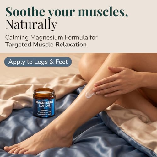 Magnesium Lotion for Sleep & Relaxation - Fast-Absorbing, Unscented 6 Oz