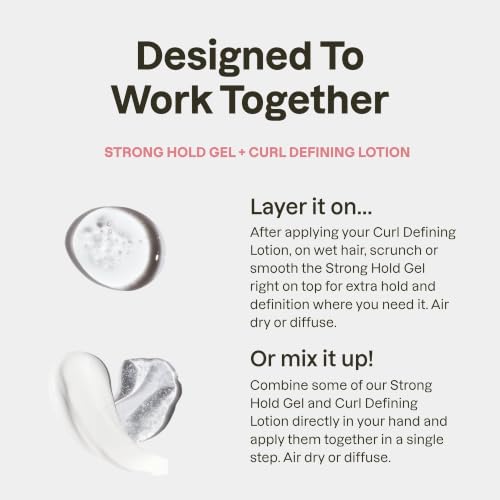 Love Ur Curls Strong Hold Curl Gel for Defined Frizz-Free Curly Hair