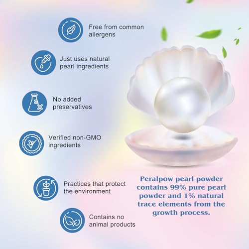 Organic Pearl Powder for DIY Skincare White 100g - Brightening & Anti-Aging