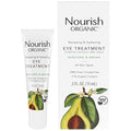 Nourish Organic Eye Treatment, Avocado & Argan ? Renewing & Hydrating Under Eye Brightener with Vitamin C + Washable Cotton Round