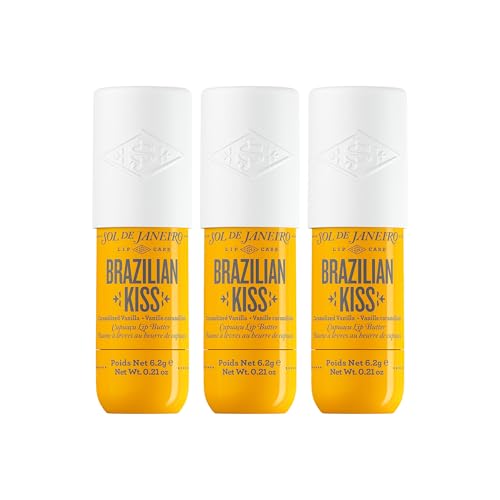 Sol de Janeiro Brazilian Kiss Hydrating Lip Butter Balm | Vanilla Lip Balm | Vegan Formula
