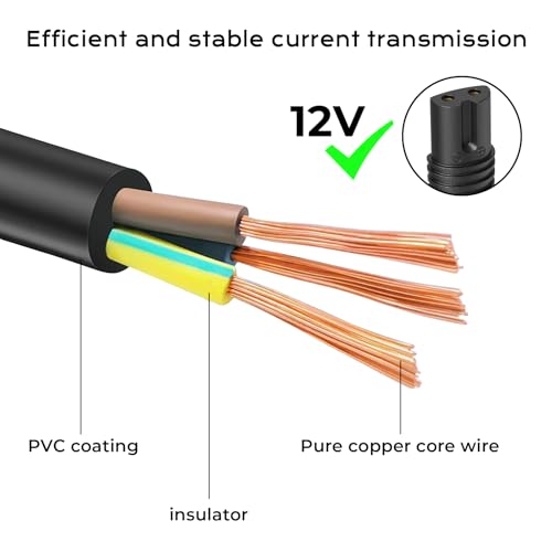 Meliya 12V Charger Cord Compatible with Braun Shaver Series 7 3 9 5 1, 3040s 310s 340s 740s 7020s 9330s 760cc 790cc 5190cc 7085cc 7865cc 9090cc 9095cc 9290cc 9385cc 9577cc Razor Trimmer