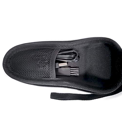 INVODA Storage Case for Electric Shavers (3800/3500/2300/2100 Series) | High-Density EVA 1680D Material | 7.09x3.15x2 Inches | Waterproof Shock-Resistant Storage (Black, Case Only)