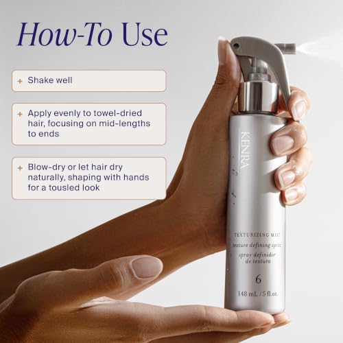 Kenra Platinum Texturizing Mist 6 Oz - Texture & Volume Spray, Humidity Protection