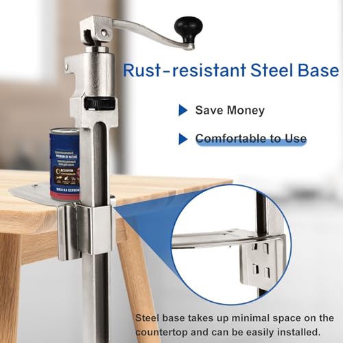 18.5-Inch Commercial Heavy Duty Can Opener - Industrial Stainless Steel Blade