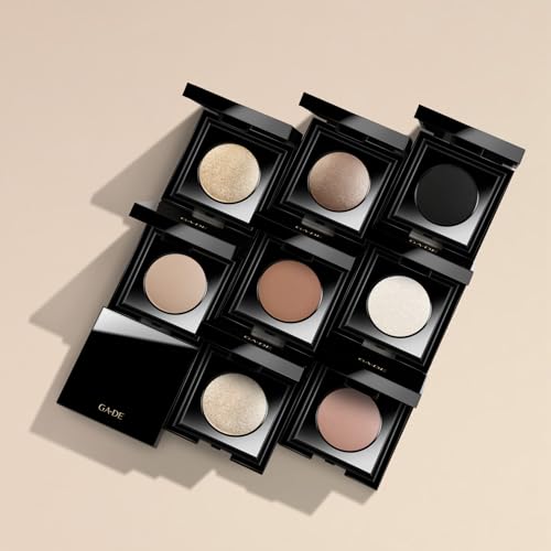 GA-DE Velveteen Metallic Eyeshadow Mono 126 Diamonds - Pearl Infused, Shimmer, Silky-Soft, Densely Pigmented, Seamless Blend - 0.105 oz