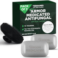 Antifungal Tea Tree Soap 2 Pack with Scrubber for Jock Itch & Ringworm