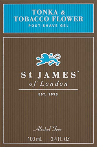 Men's Natural Post Shave Gel - Tonka & Tobacco Scent, Alcohol-Free
