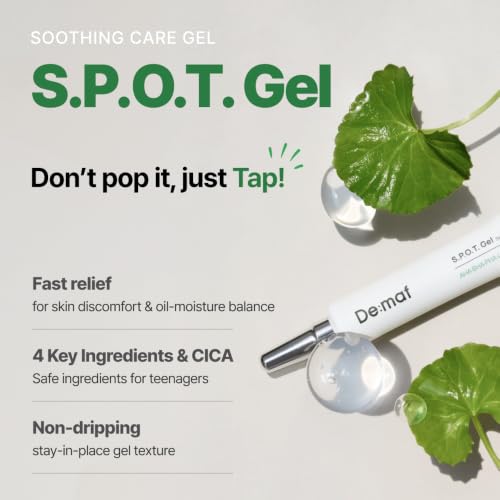 Calming Spot Gel for Sensitive Skin with AHA BHA PHA LHA - 0.35 fl oz