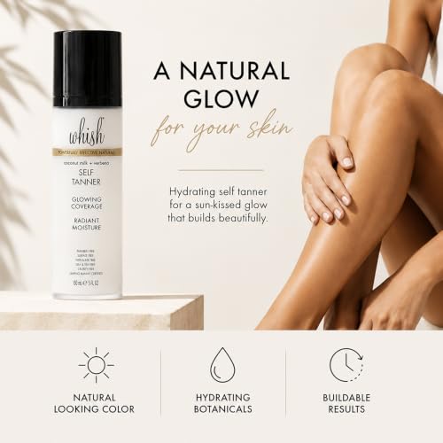 Whish Gradual Self Tanner Lotion with Aloe & Shea Butter - Coconut Milk & Verbena Variation