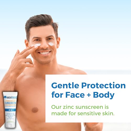 Waxhead Zinc Oxide Sunscreen Bundle ? SPF 30 Face Stick (White, 3.7 oz) + SPF 35 Body Cream (4 oz) | 25% Non-Nano Zinc | Mineral, Reef-Friendly, Water-Resistant | Kids, Sensitive Skin, Sport & Tattoos