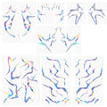Demon Hunter Tattoos Anime Laser Tattoo Stickers Cosplay Tattoo Stickers 8pcs Stickers Temporary Tattoos for Cosplay and Costume Parties