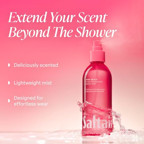 Saltair Pink Beach Body Care Set - Mist, Oil & Body Butter, Vegan