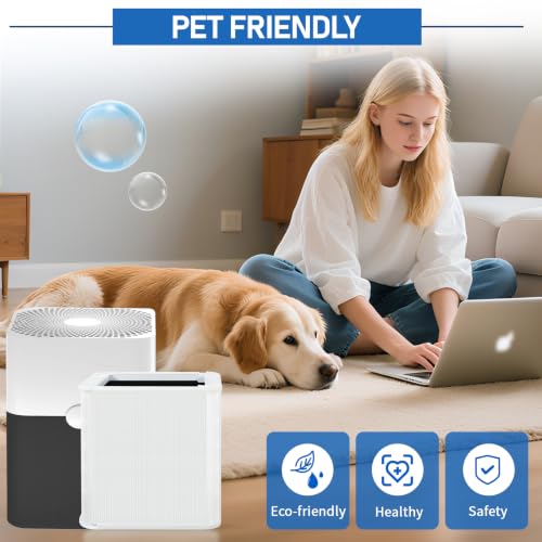 3 Pack Air Purifier Filters Compatible with Blue Pure 211+ - Replacement HEPA & Activated Carbon