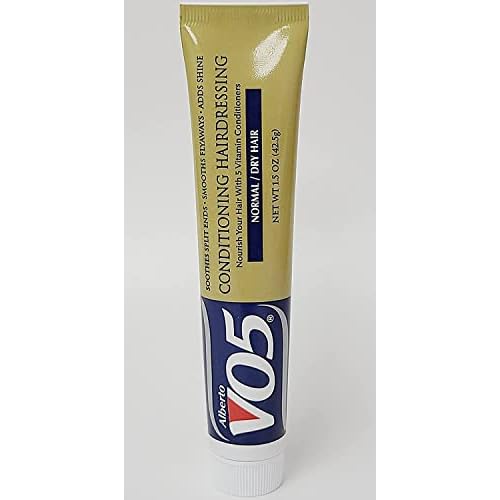 Alberto VO5 Conditioning Hairdressing - Normal to Dry Hair - Hair Conditioner Smooths Frizz and Enhances Color Vibrancy - 1.5 oz - Pack of 4