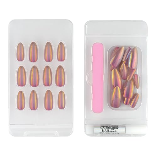 L.A. COLORS Extrava Nails Almond Nail Tip Kit, Level Up CNT678 (Pack of 2)