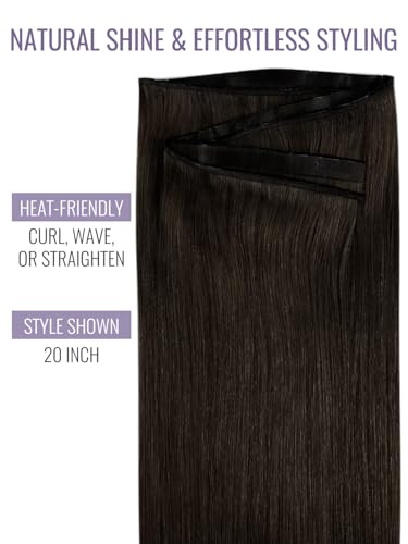 Fshine Butterfly Weft Hair Extensions 50 g 16 Inch Dark Brown - 1.1 #2