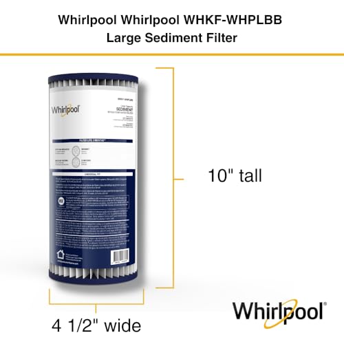 4-Pack Whole House Water Filter Cartridges - 10 x 4.5 Inch, 20 Micron Sediment Filter NSF Certified