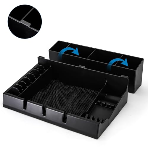 Hair Salon Organizer with Anti-Slip Mat & Detachable Tray for Hair Tools