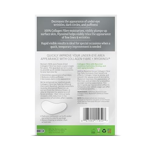 REVIVA LABS Collagen Fibre Eye Pads, 6 CT