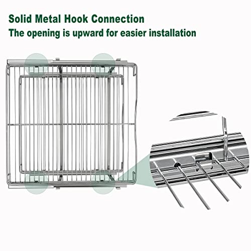 Chrome 14x21 Inch Double Sliding Pull Out Cabinet Organizer Shelves