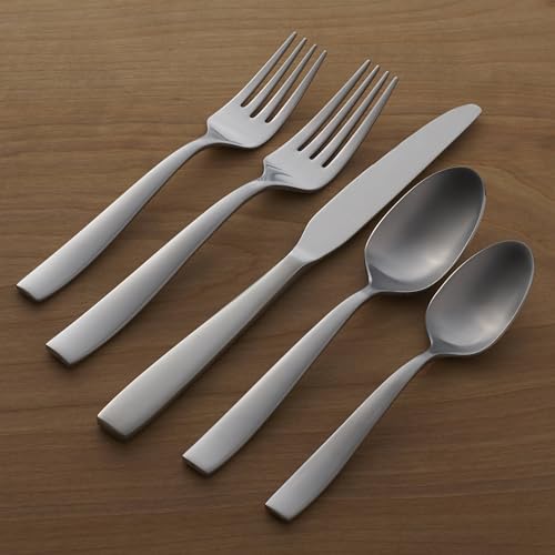 Oneida Everdine 45-Piece Flatware Set Service for 8 - Stainless Steel Dishwasher Safe