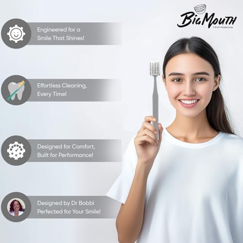 Big Mouth Manual Toothbrush - Wide Head Soft Bristle for Adults - Variation 4