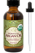 Argan Oil 2 Fl Oz - Organic Virgin Moroccan Hair, Skin & Nails Treatment