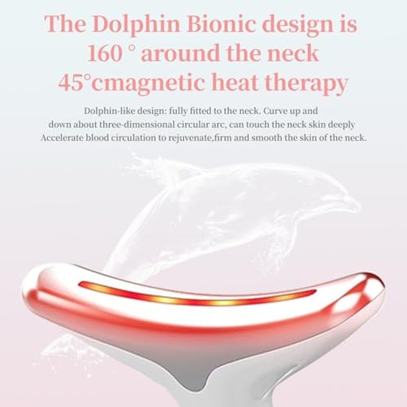 7-Color LED Electric Facial Massager, Heated Beauty Tool for Face and Neck, Relaxing Skincare Device for Home Use